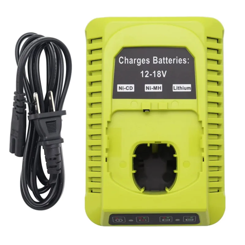 For Ryobi P117 Charger 12V 14.4V 18V Li-ion Ni-CD Ni-Mh Battery P100 P102 P103 P105 P107 P108 1400670 P118 Lithium ONE+ Serise