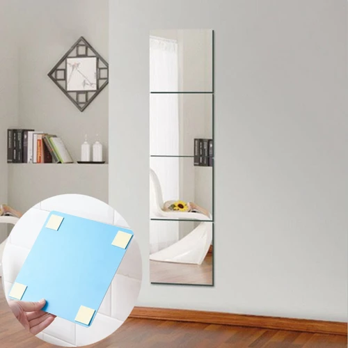 Imagen 1 del producto Espejo acrílico de piezas con succión de pared para hombre y mujer, accesorio de baño portátil, adecuado para afeitado, maquillaje, 1 unidad