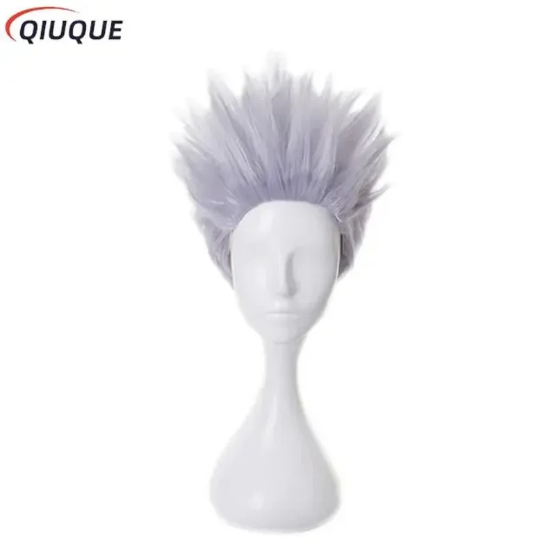 110-3XL Black / Blue Gojo Satoru Cosplay Costume Eye Patch Wigs Glasses Anime Halloween Party Men Kids Uniforms MN12