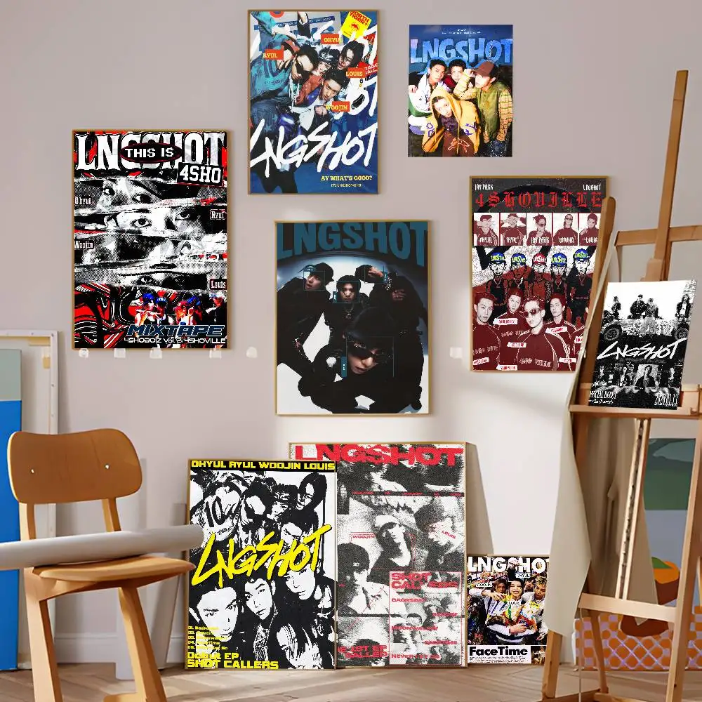 L-Lngshot Urban-Street Anime Posters Sticky HD Quality Wall Art Retro Posters for Home Kawaii Room Decor