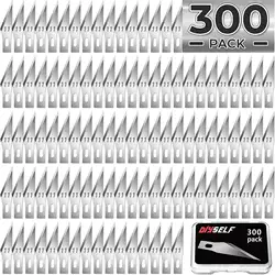 Pack of 100/200/300 Disposable Surgical Blades 11, Size 11 Scalpel Blades for Surgical Knife Scalpel