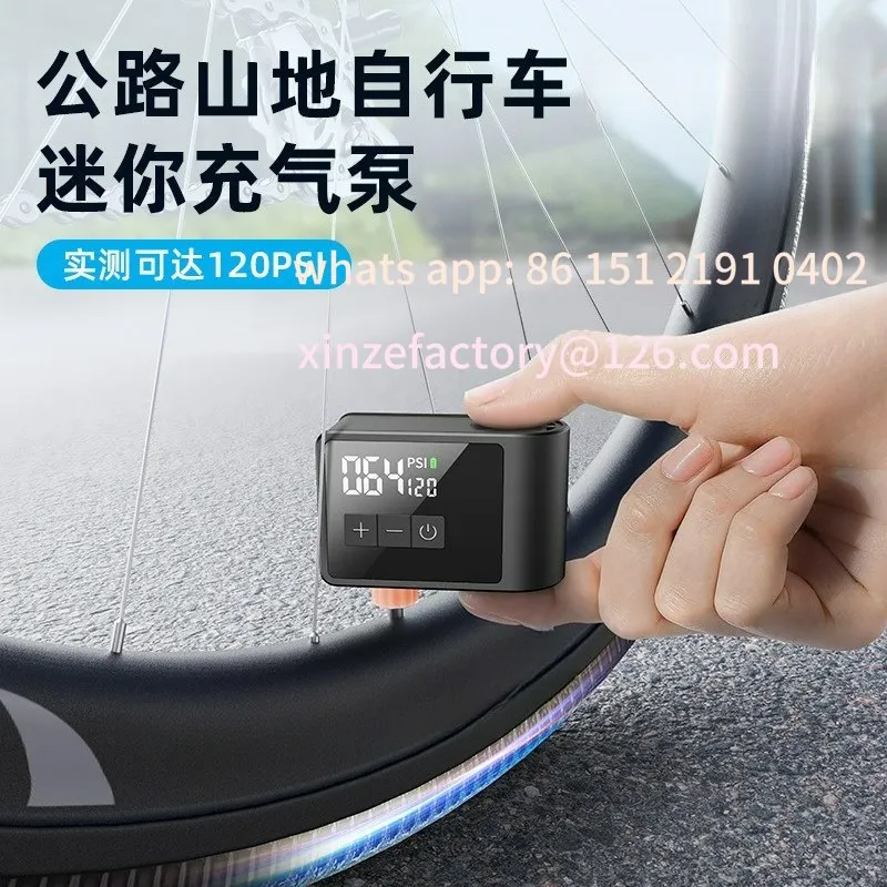 

Customizable Ultra Mini Inflatable Pump Mountain Road Bike Inflator Pump Ai Smart Portable Electric
