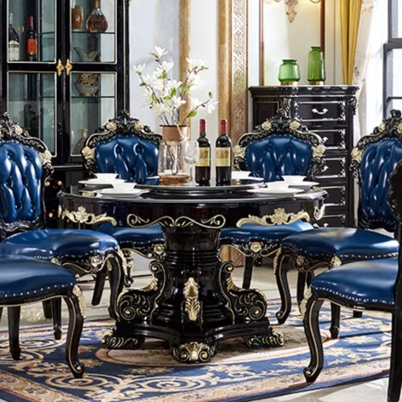 

Salon Event Round Dining Tables Luxury Modern Wood Marble Design Dining Table Living Room Reception Muebles Hotel Furniture