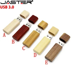 JASTER High speed USB 3.0 Wooden bamboo USB flash drive pen driver wood pendrive 4GB 8GB 16GB 32GB USB creativo personal LOGO