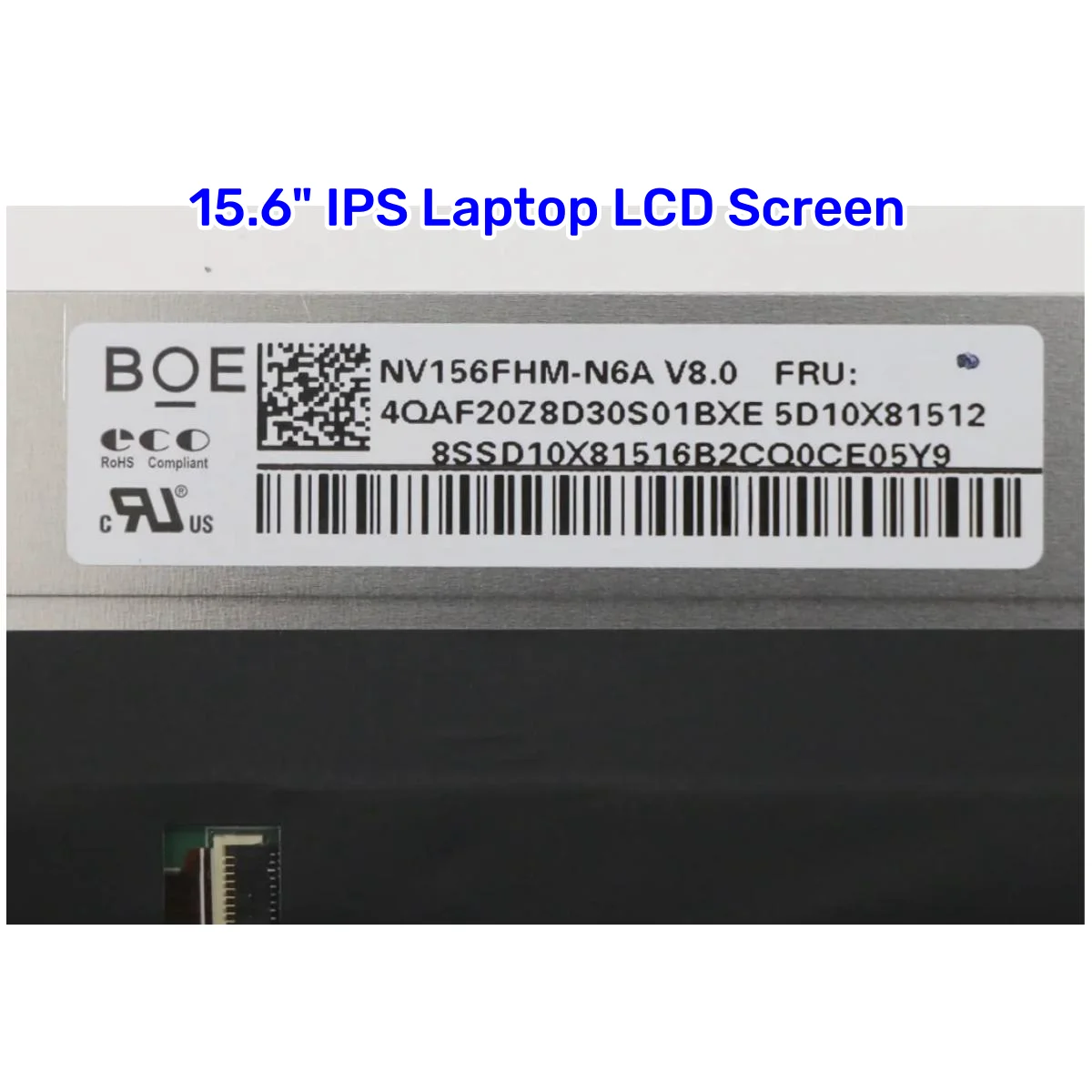 Imagem -03 - Ips Laptop Tela Lcd Nv156fhm-n6a para Lenovo Thinkbook 15 g2 g3 Thinkpad E15 Gen Legion 515imh05 5-15arh05 S7-15 30pin 15.6