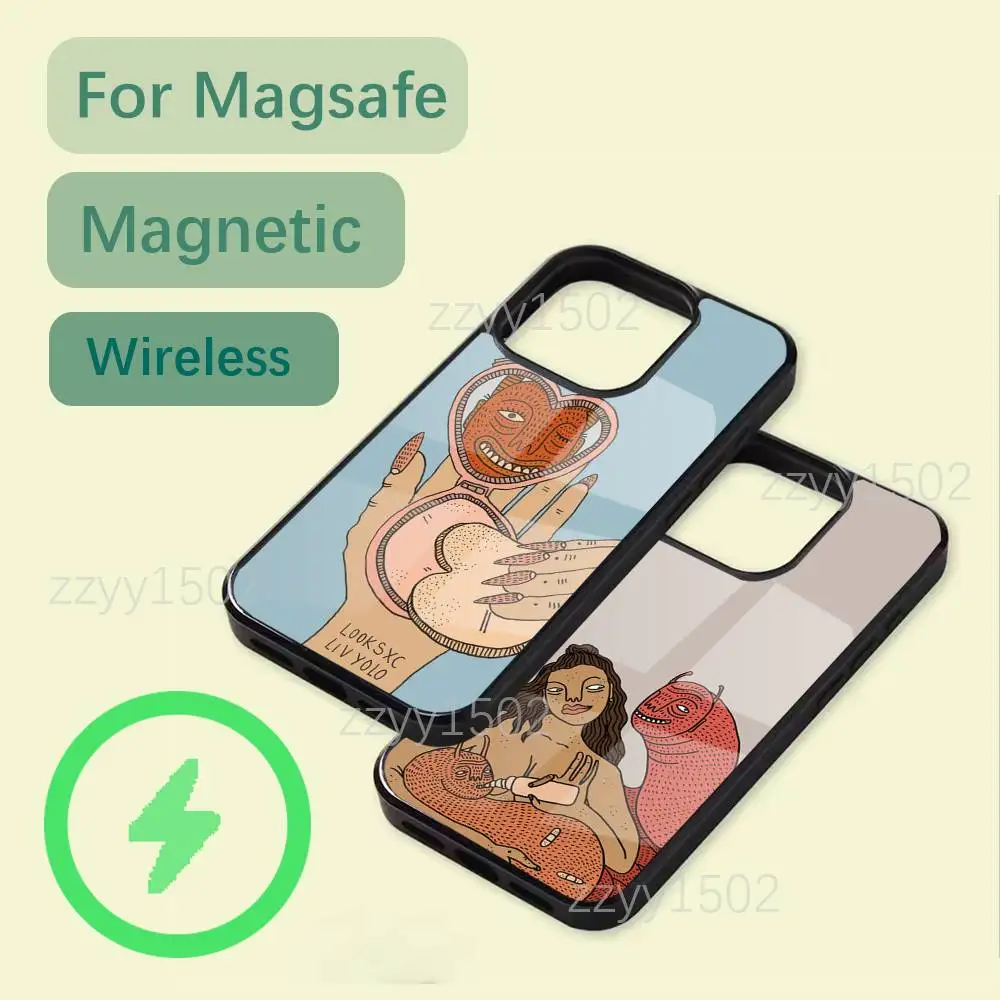 Polly Nor Art Phone Case For iPhone 17,16,15,14,13,12,11,Pro,Max,Plus,Mini,SE4,E Magsafe Wireless Charging