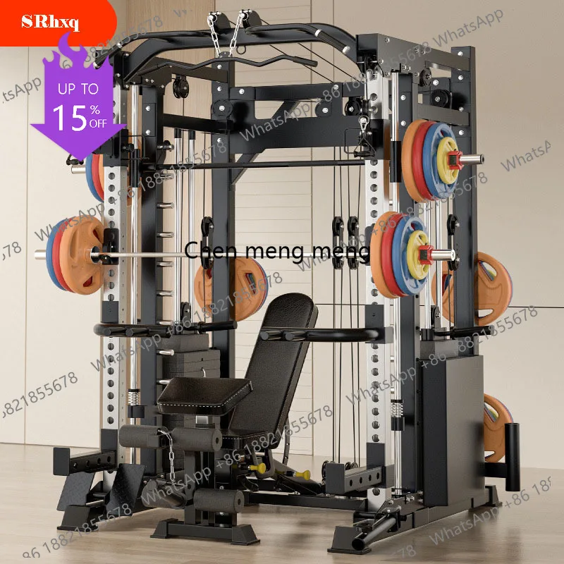 

Многофункциональный комплексный тренажер A49 Smith Machine: силовой тренажер-стойка, интегрированная скамья для вертикальной тяги и упражнений «летающая птица»