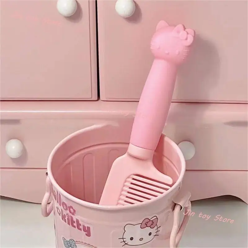 Kawaii Hello Kitty 3D Handle Comb Cartoon Sanrioed Kt Cat Comb Woman Pink Wet and Dry Dual-Use Curly Hair Comb Styling Tool Gift