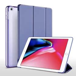 Case Fit 2018/2017 iPad 9.7 5ª/6ª Geração Capa fina e leve com suporte protetor traseiro fosco translúcido para Apple  iPad Air 1 2 Pro 9.7 Mini 1 mini 2 mini 3 mini 4 mini 5 7.9 mini 6 8.3 polegadas despertar hibernar