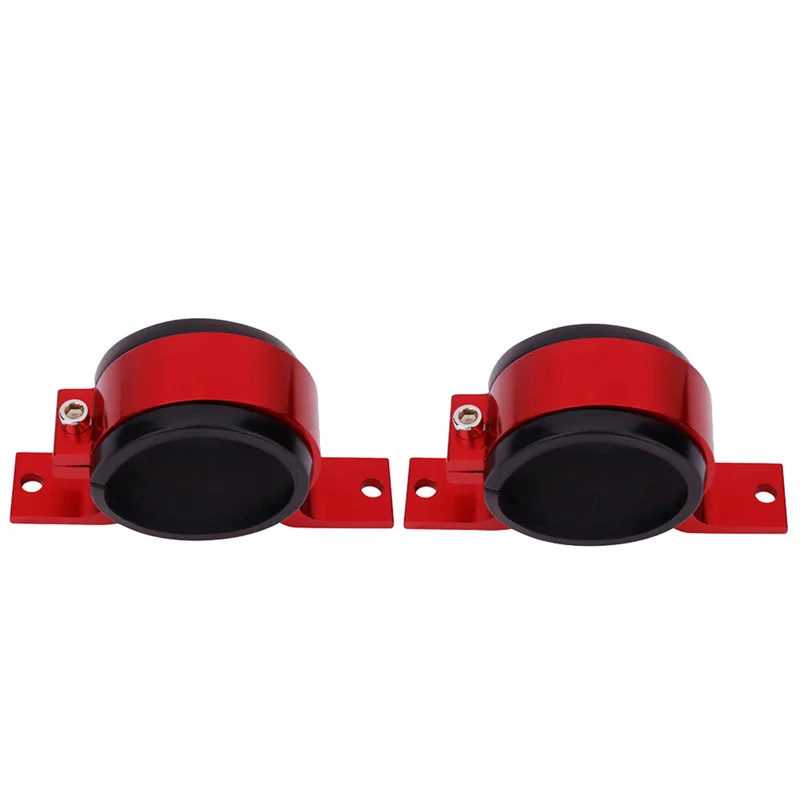 2PCS Red 60mm Fuel Pump Single Mount Bracket Fuel Filter External Bracket Clamp Cradle for 044 BOSCH 380LPH 300LPH