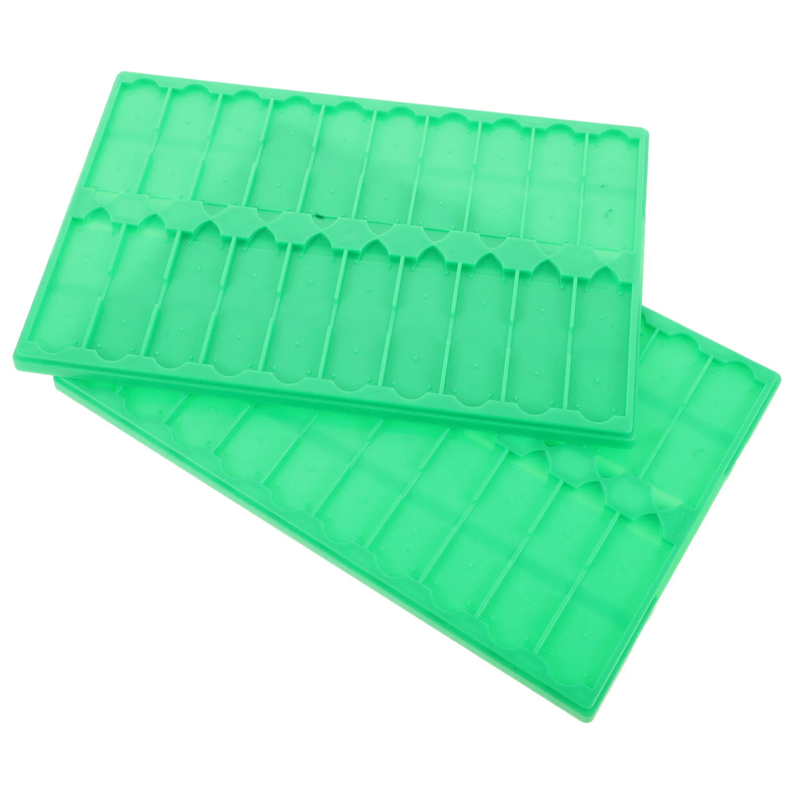 

2 Pcs Drying Board Microscope Slide Holder Glass Storage for Slides Light Green
