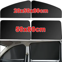 Magnetic Car Sunshade Covers Side Window Screen Door Cover Magnetic UV Blocking Car Curtain Black Mesh Sunshade Auto Accessories