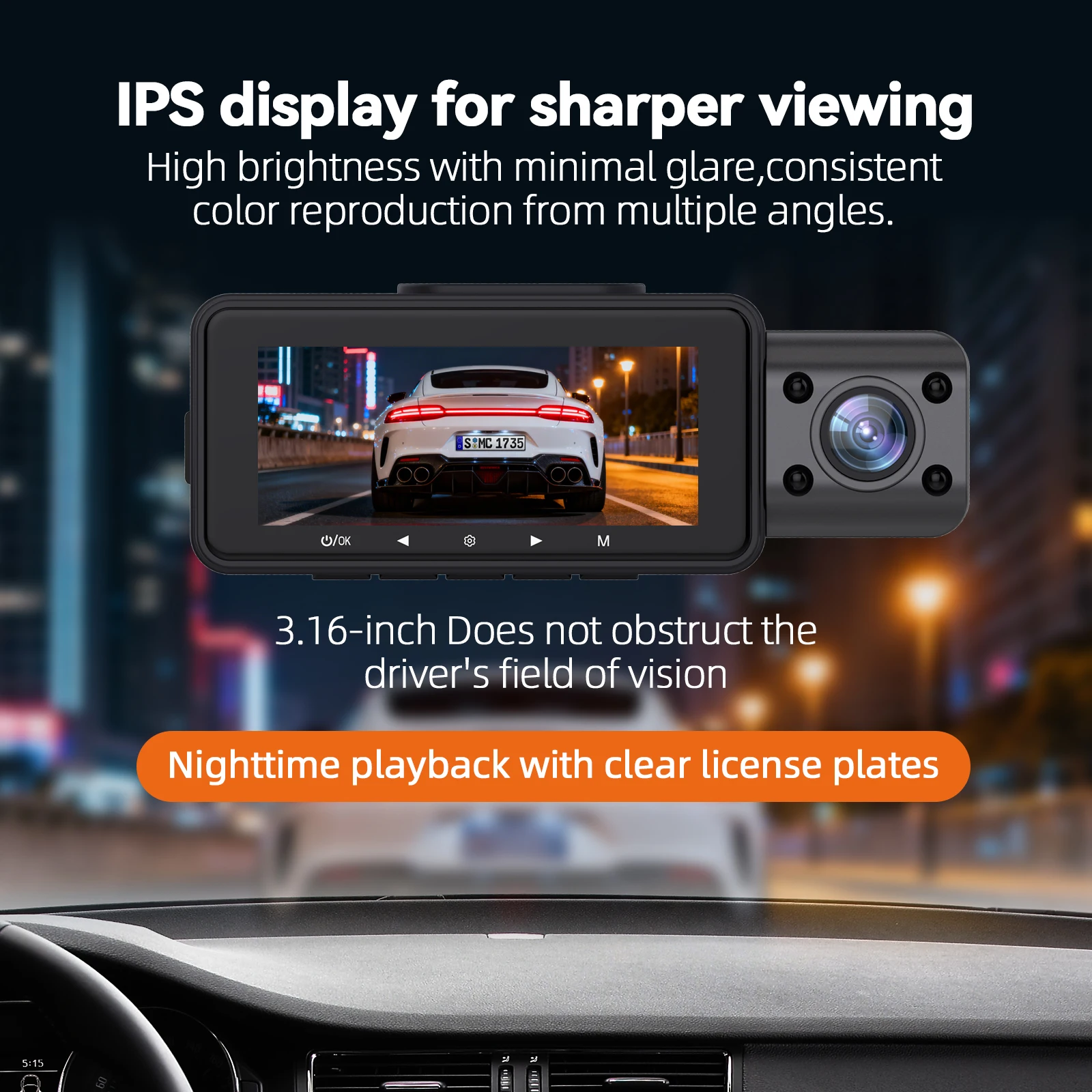 Jimi ZD81 4K Dash Cam With 3CH Cameras Built-In Wi-Fi Support 24H