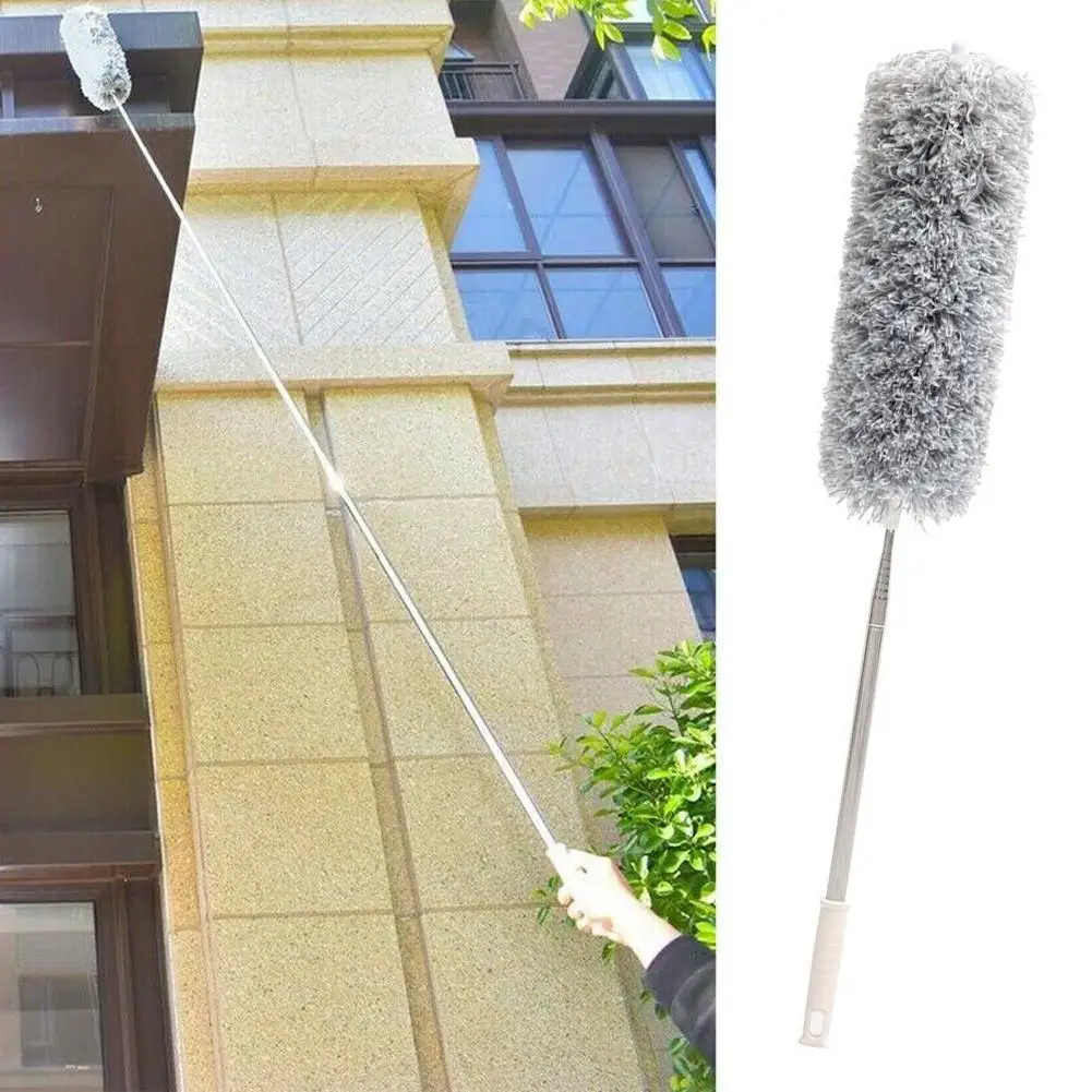 Microfiber Duster 2.8M Extendable Duster Cleaner Brush Dusters Dust Ceiling Cleaning Lamp Home Tools Removal Telescopic V0O1