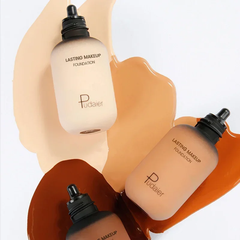 40ml Foundation Make-up dunkels chwarz Korrektor Basis weich matt lange tragen Öl kontrolle Concealer flüssige Creme Frauen Make-up