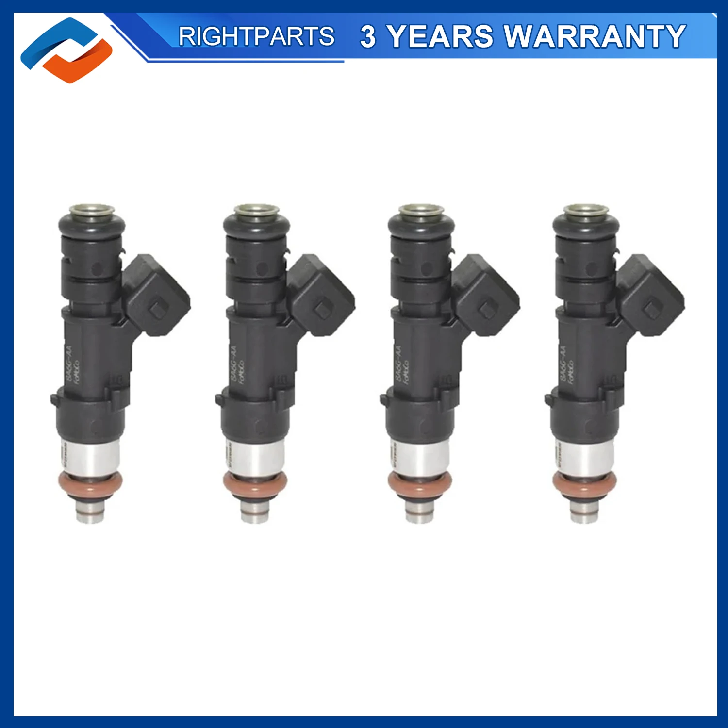 4PCS 0280158207 New Fuel Injectors For Ford Focus Fiesta B-max C-max 0280158208 EV-14-ES 1538984 8A6G9F593AA VP8A6U9F593AA
