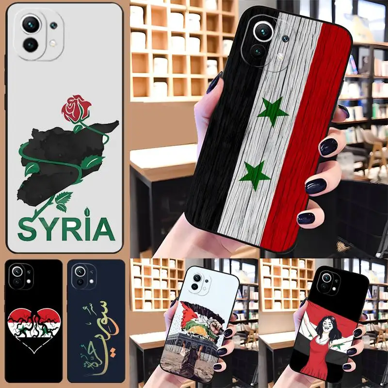 Syrian Syria Flag Phone Case Funda For Redmi Note 11 11E 10 9 8 7 Pro 10T 8A 9S 8T 7A 9A Plus Macia Shockproof Back Cover