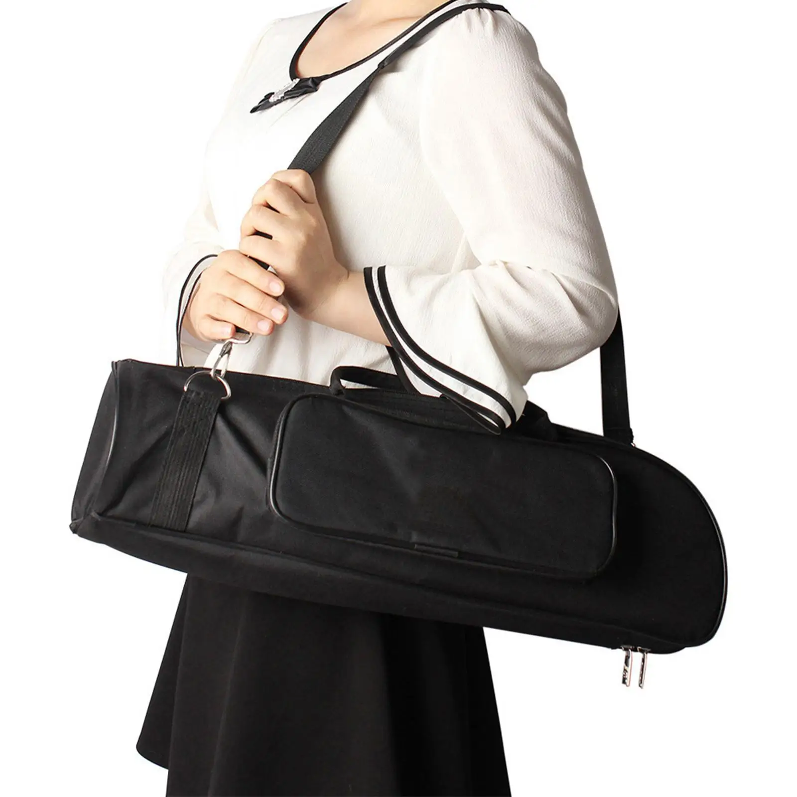 حقيبة البوق مع حزام الكتف حقيبة حمل البوق لزيت الصمام #2