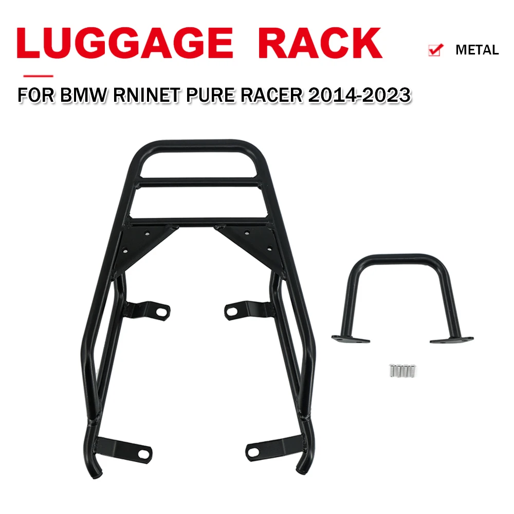 Motorcycle Rear Seat Luggage Carrier Rack With Handle Grip For BMW R NINE T R 9 T 9T Pure Racer 2014-2021 2022 2023 R NINET R9T