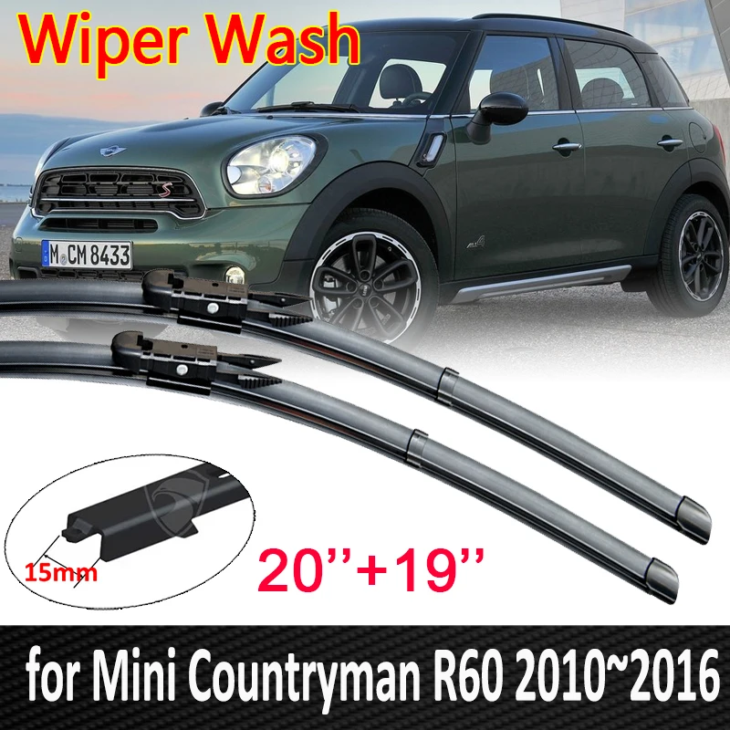 for Mini Countryman R60 2010~2016 2011 2012 2013 2014 2015 Car Wiper Blades Windscreen Windshield Wipers Car Accessories