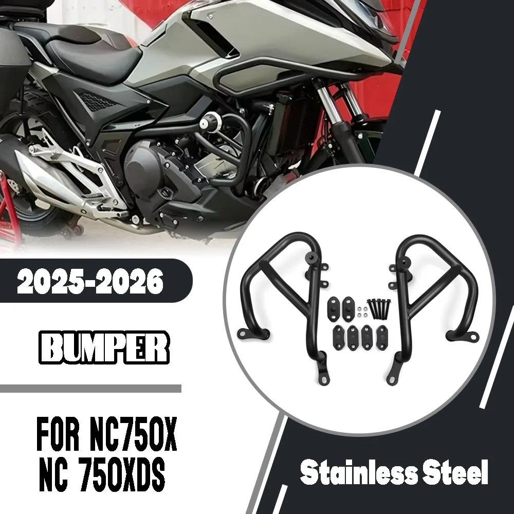 For Honda NC750X NC 750XDS nc750x 2025-2026Motorcycle Engine Guard Highway Crash Bar Frame Protection Bumper Install Accessories