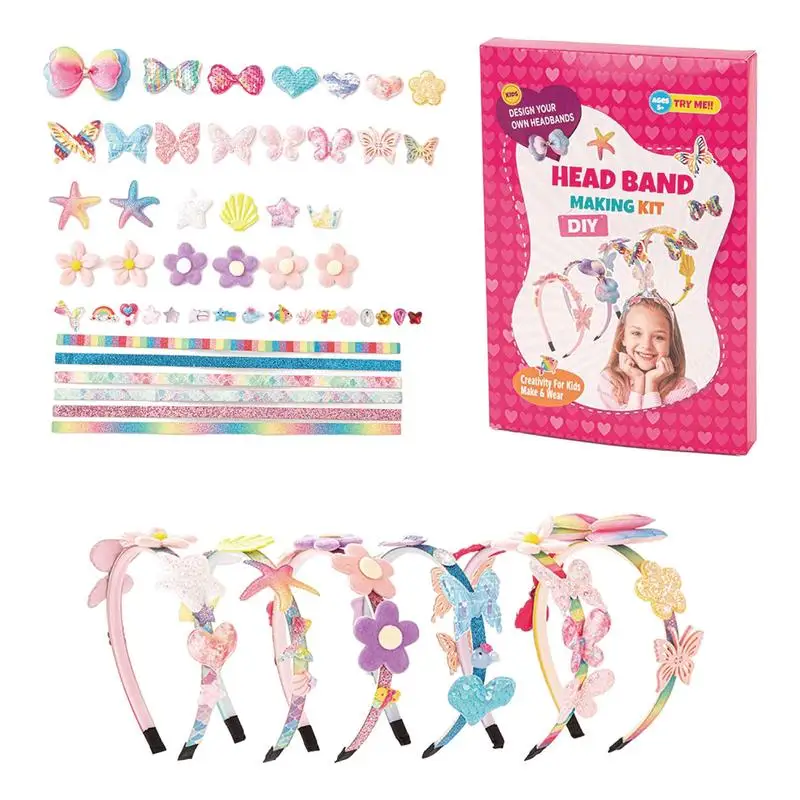 

DIY Headband Making Kit Headband Craft DIY Kits For Girls Fun Headband Making Kit Make Your Own Headbands For Girls Kids