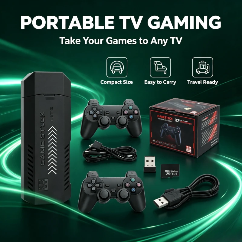 Retro Gaming Game Stick - Retro Game Stick 4K 3D HD