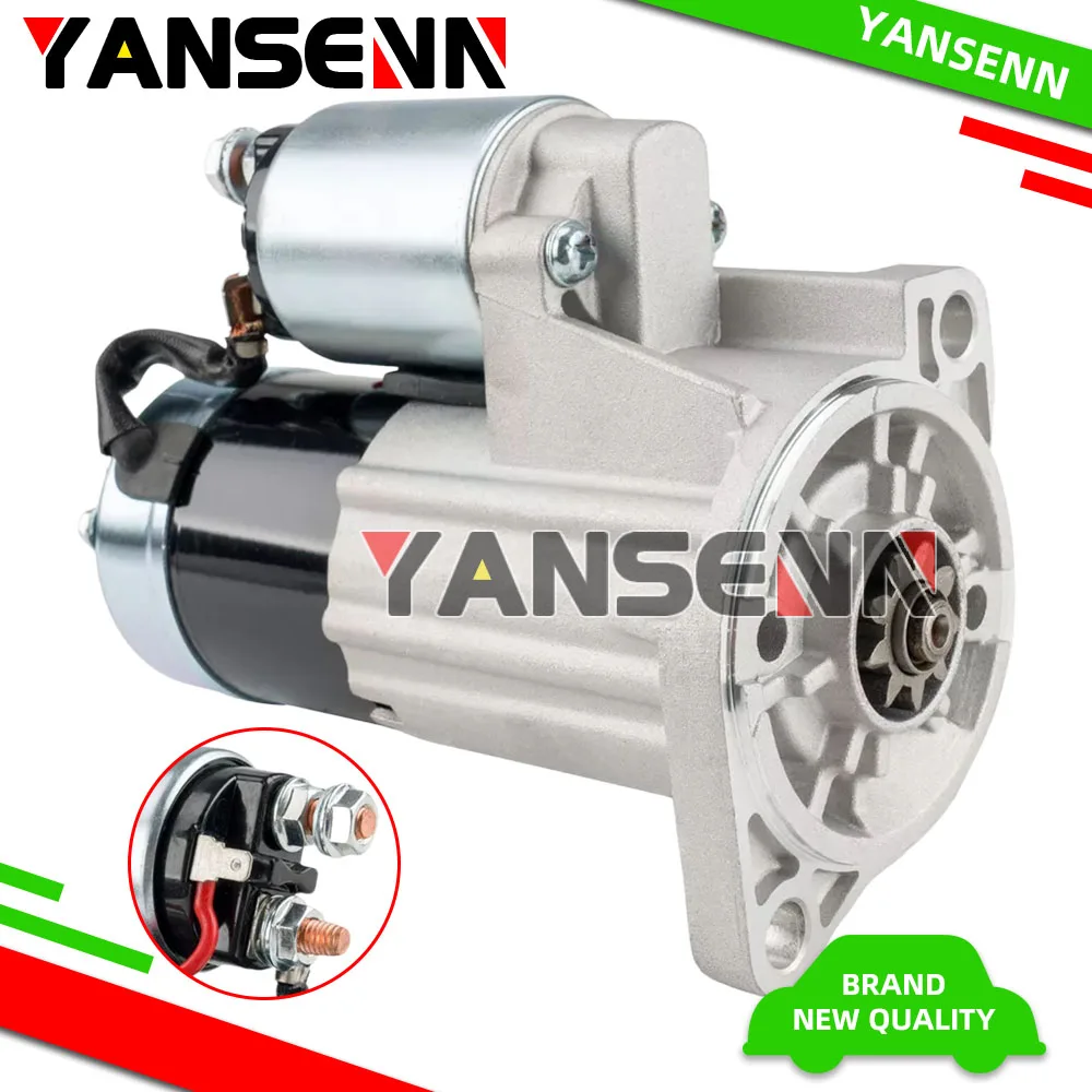 Motor de arranque de 1,4 kW/12 V para Nissan Frontier 1998-2001 Pickup Xterra L4 2.4L 23300-1S770 23300-1S771, M000T60081, M000T60081A