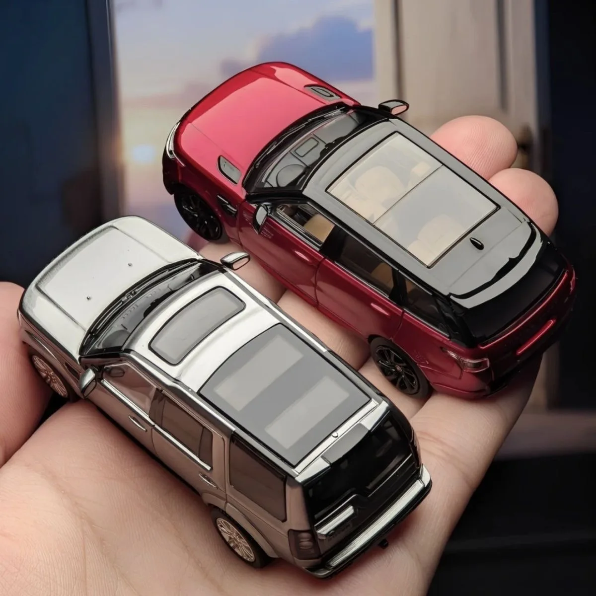 WHELART Modello in lega di veicoli fuoristrada classici Discovery 4 in scala 1:64