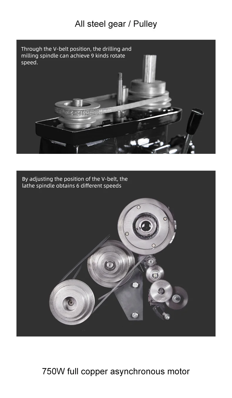 3 in 1 bench top metal lathe CT300 combo lathe machine price