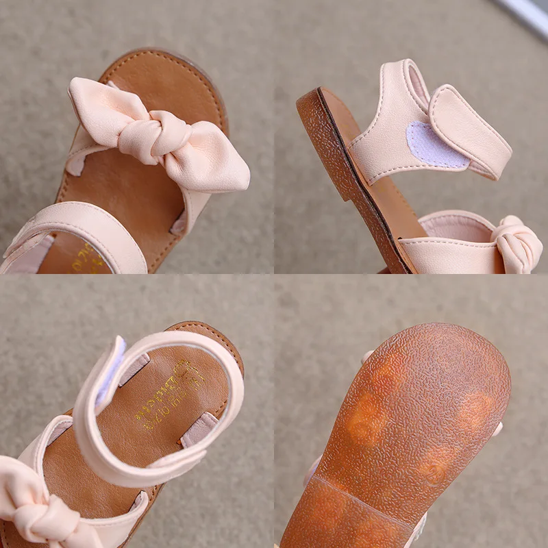 Girls Sandals Fashion Princess Classic Baby Girl Kids Summer Sandals Children Sweet Summer Shoes Soft 21-30 Hot Sale Bow-knot