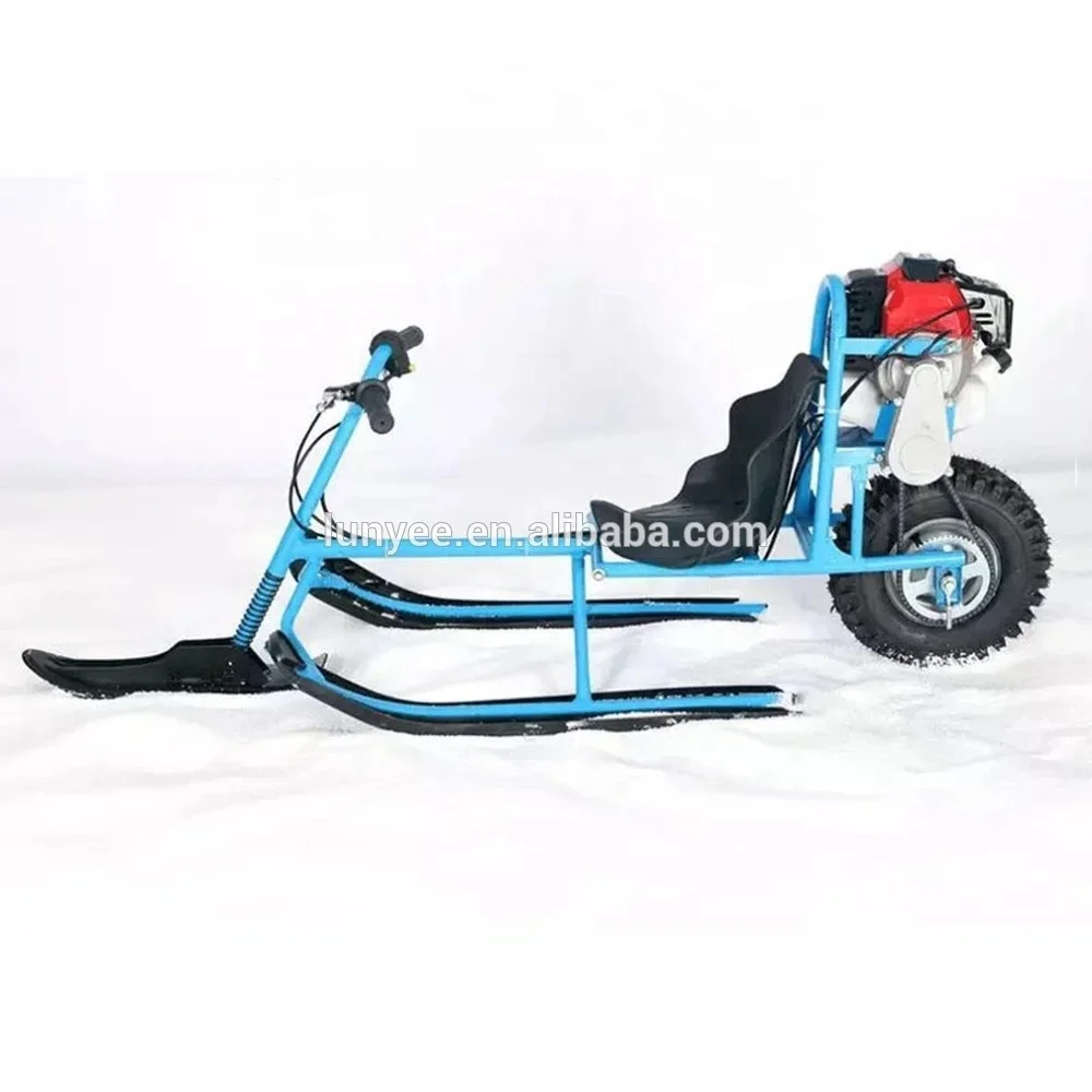 

Snowmobile Electric Petrol Amusement Ski Car Vehicle Kids Playground Snow Sledge Snowmobile Children Skiing Equipments