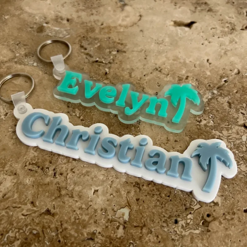 Customized name keychain Birthday Gift for Colleagues