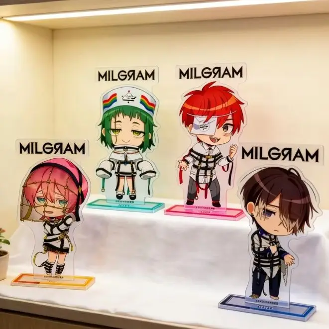 10CM Q-version MILGRAM Acrylic Stand Collecting Desktop Anime Cosplay Prop Amane/Haruka/Yuno/Fuuta Model Ornament Toy For Gifts