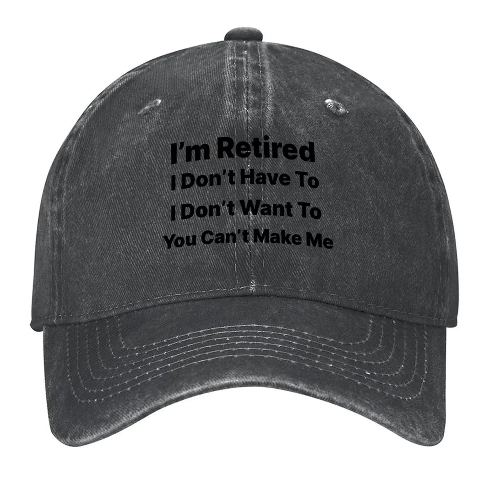 

I'm Retired Baseball Cap Hood Designer Hat Icon Beach Caps For Men Women's