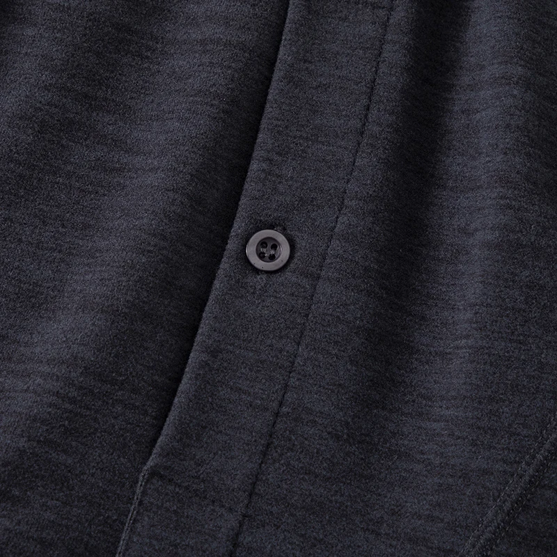 2 قطعة الخريف/الشتاء الرجال متعدد الألوان الملونة النسيج الدافئة مجموعة مريحة جولة الرقبة الملابس الداخلية تي شيرت مرونة الخصر زر بانت #6