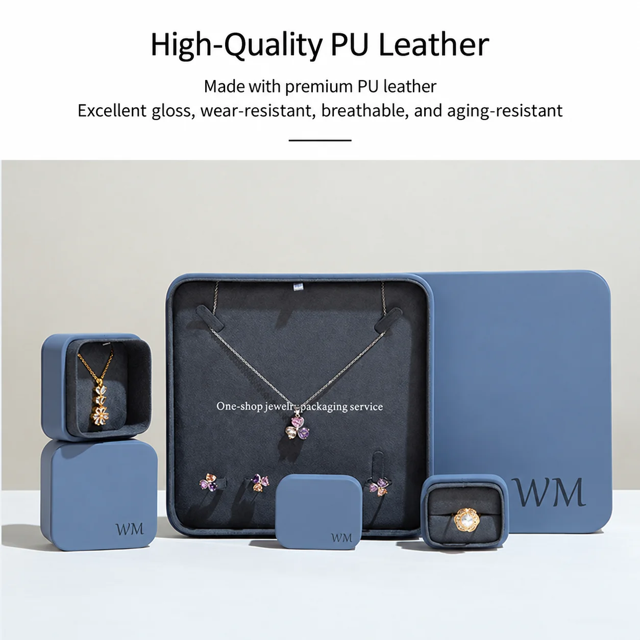 Jewelry Box Rounded Corner Earrings Box Jewelry Gift Box High-Quality For Anniversary Engagement Personal Fine Jewelry