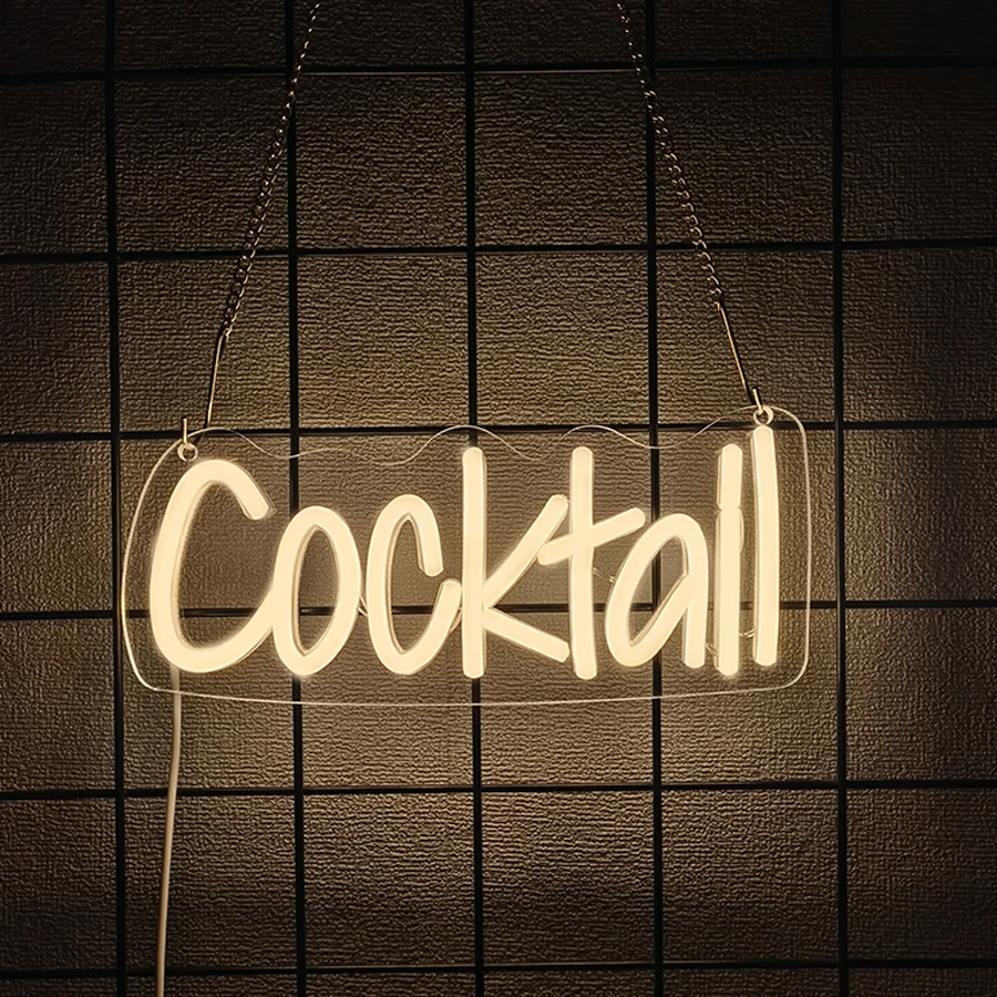 Cocktail Led Neon Sign, Beer Bar Decor, Party Club Art Business Signboard, The Best Gift For Husband, Father And Christmas.