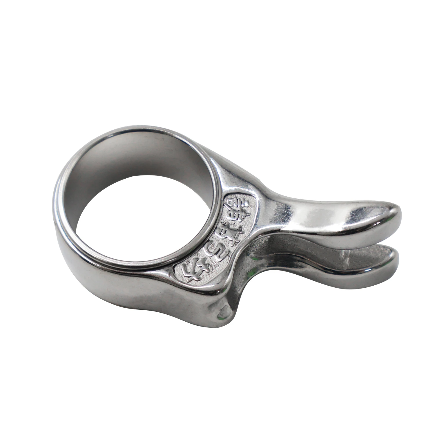 Schleuder-Angeldart-Auslöser, Edelstahl-Schießfingerring, Ring mit Lagerdesign, Schleuderzubehör – Detail 10
