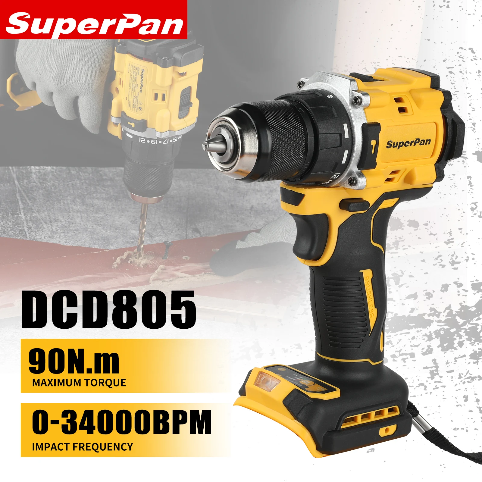 Superpan DCD805 20V…