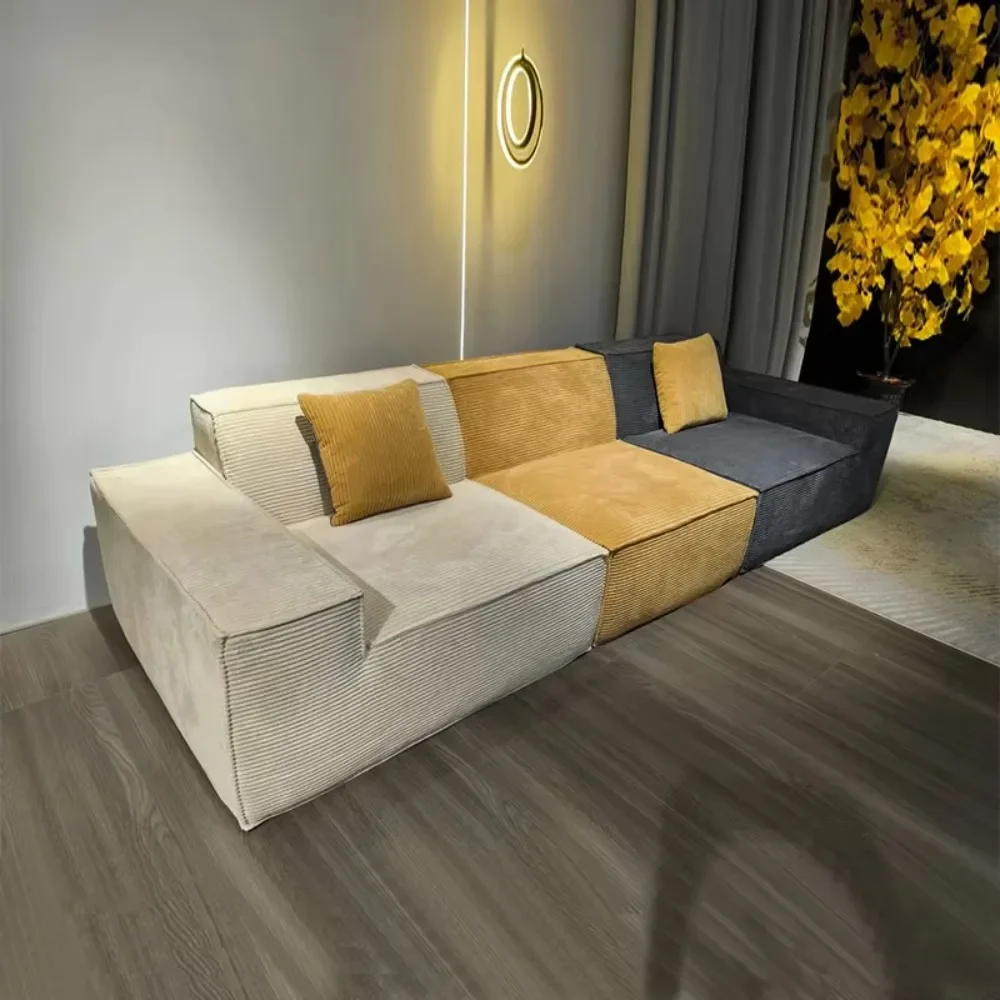 Modern Fabric Apartments and Hotels Use Modular Compression Sofa Covers, and High-density Sponges Can Be Customized in