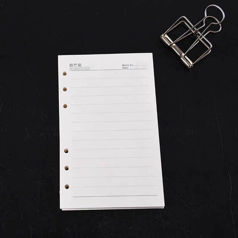 Carpeta Kawaii A5 A6 A7 Kraft, recambio de papel para cuaderno, carpeta en espiral, índice, páginas interiores, Agenda mensual semanal diaria, 45