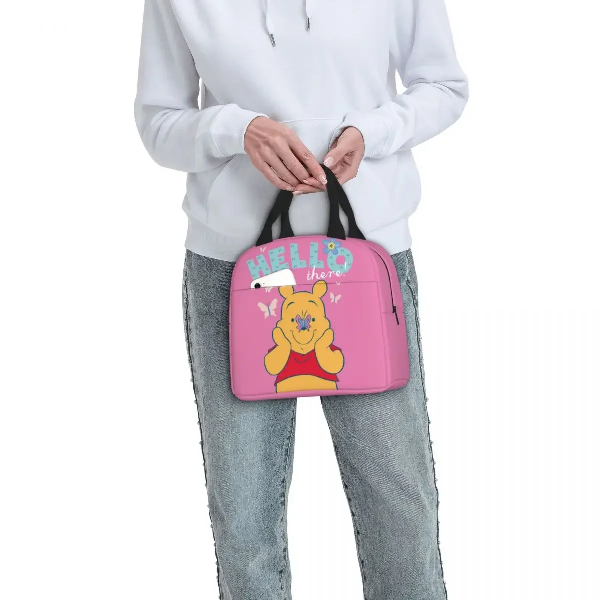 Winnie The Pooh borsa termica per il pranzo borsa termica contenitore per il pranzo ciao a tenuta stagna Tote Lunch Box uomo donna College Outdoor