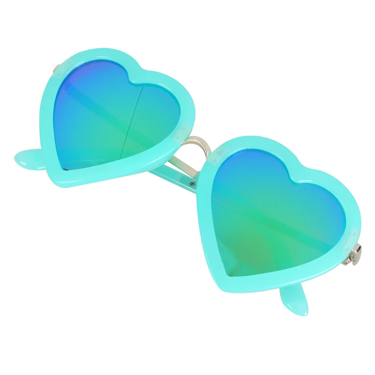 

Heart-Shaped Sunglasses Green Durable Lightweight Frame Flexible Design For Valentine'S Day Party Stage Costume Heart