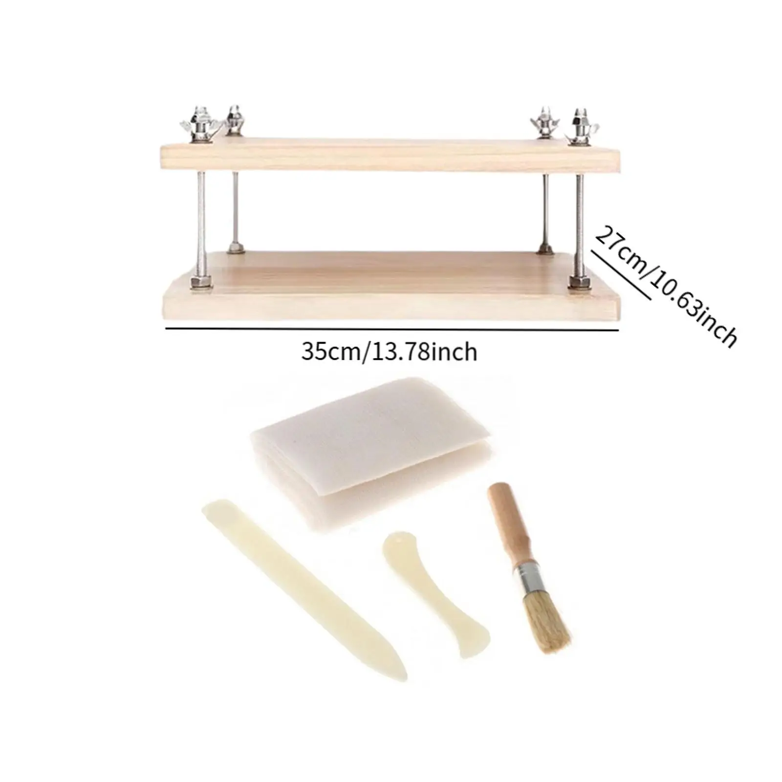 Imprensa de livro de madeira, resistente, conveniente, livro multiuso