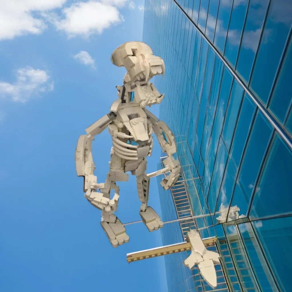 

433 шт. MOC доисторический ископаемый Kong скелет DIY модель строительные блоки игрушки на день рождения подарок