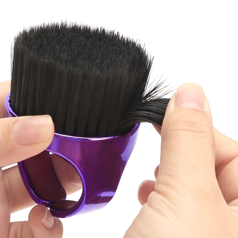 فرشاة حلقة الحلاق لصالونات التجميل، فرشاة تنظيف الوجه والرقبة، فرشاة شعر ناعمة، أدوات تنظيف صالونات الشعر