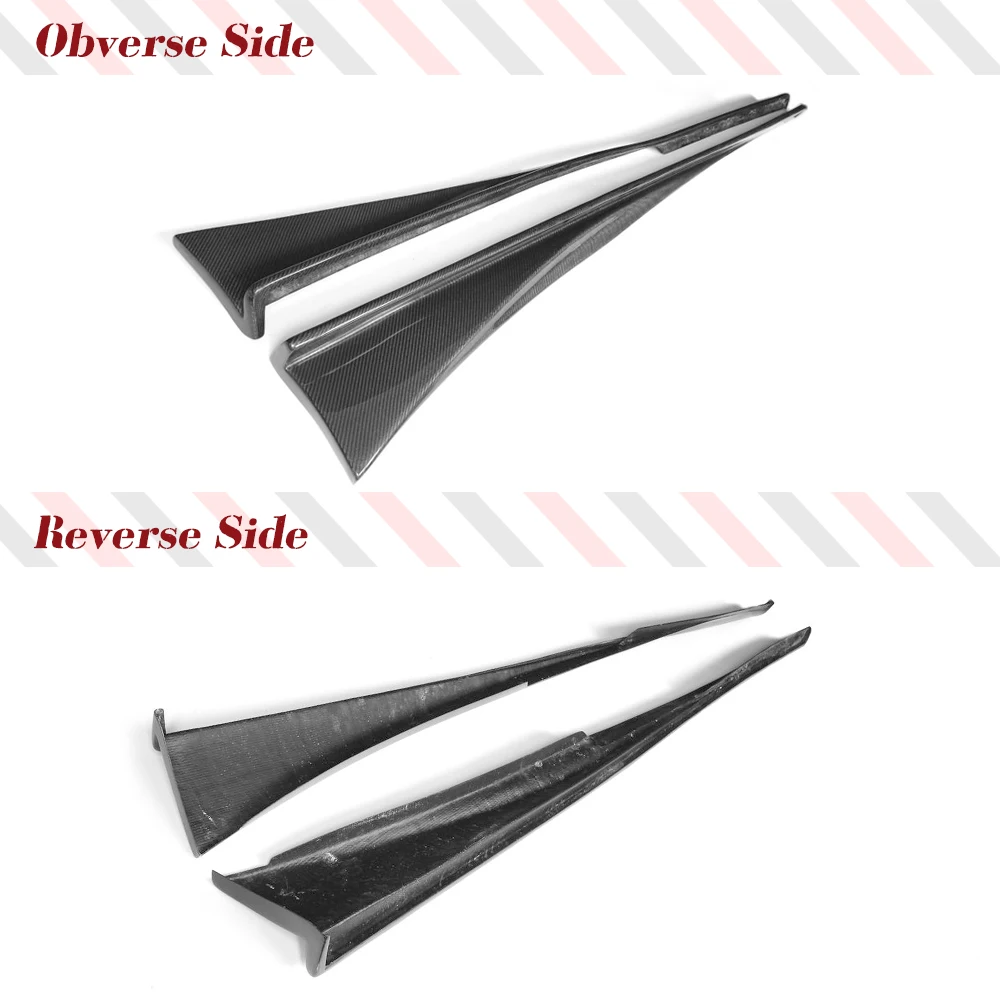 for Lexus IS250 IS350 F Sport 2013-2020 Carbon Fiber Car Side Skirts Apron Extension Lip Side Skirts Spoiler Lip view 6