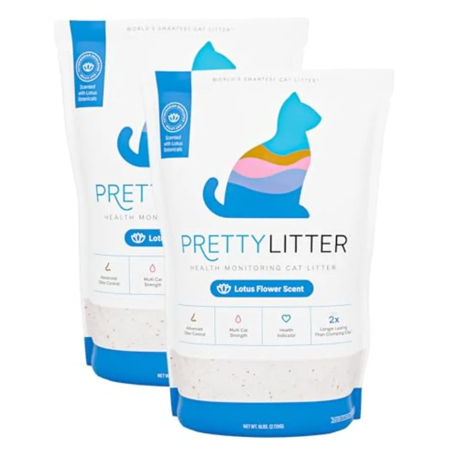

Health Monitoring Cat Litter,Non Clumping Lightweight and Low Tracking, Color Changing Silica Gel Crystals, Advanced Odor Contr