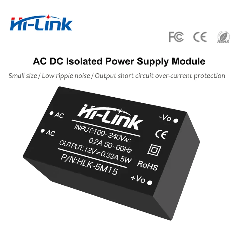 ACDC Step Down Converter Manufacturer of 5M03 5M05 5M09 5M12  5M15 5M24 Hi Link 3.3V 5V 9V 12V 24V Isolated Power Supply Module